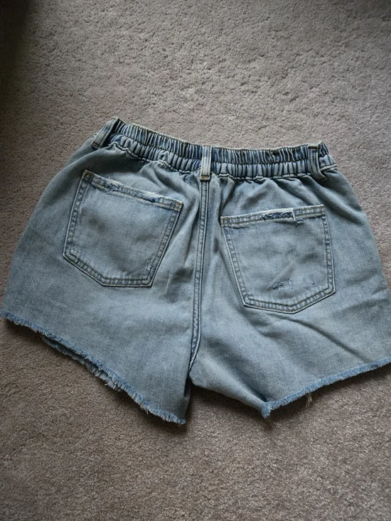 aerie Light Blue Distressed Denim Daydream Shorts Size Small NWT - Picture 2 of 3